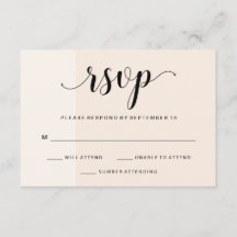 Rubor Cascade | Subtle Stripes Wedding RSVP