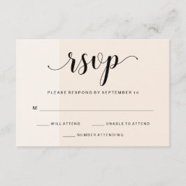 Rubor Cascade | Subtle Stripes Wedding RSVP