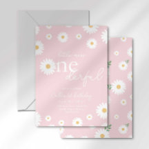 Rubor Daisy Pequeña Señorita Invitación Maravillos