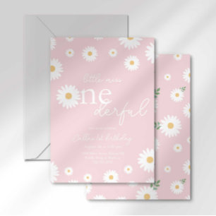Rubor Daisy Pequeña Señorita Invitación Maravillos