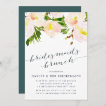 Rubor de primavera | Bridesmaids Brunch Invitación