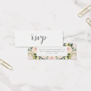 Rubor de Spring Flora   Tarjeta online RSVP de bod