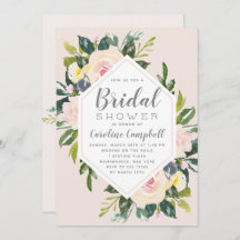 Rubor de Spring Florals | Invitación a la ducha de
