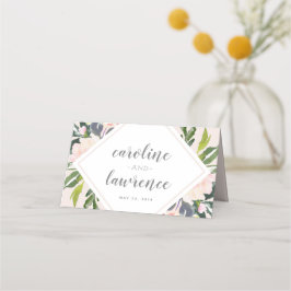 Rubor floral de primavera | Tarjeta de Escort pleg