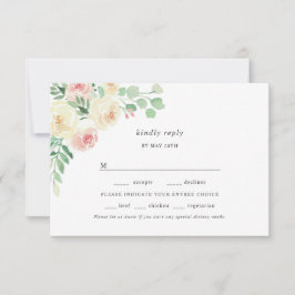 Rubor Floral Greenery entres elige rsvp de boda