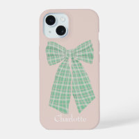 Rubor Gingham Romantic Coquette Bow personalizado