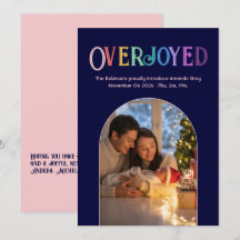 Rubor Harmony Navidad bebé foto de anuncio de naci