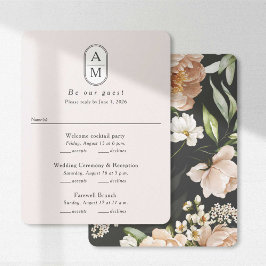 Rubor Modern Arch Iniciales Multieventos Tarjetas