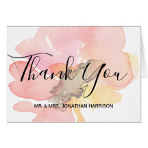 Rubor Peach Coral Watercolor Floral Gracias