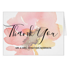 Rubor Peach Coral Watercolor Floral Gracias