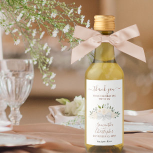 Rubor Peach Floral Elegant Wedding Gracias Mini