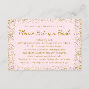 Rubor Pink and Gold trae tarjetas de libros