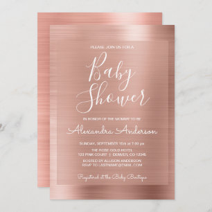 Rubor Pink - Invitación a Baby Shower de Rosa Reli