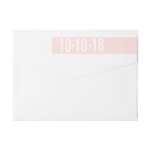 Rubor Pink Save the Date Address Label