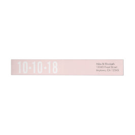 Rubor Pink Save the Date Address Label