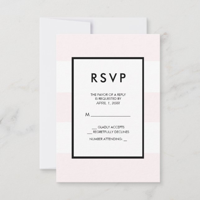 Rubor Pink White 3 Strips RSVP (Anverso)