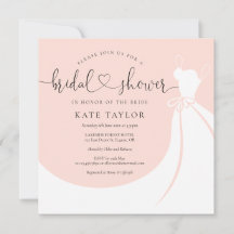 Rubor Rosa Elegante Vestido de novia Ducha de novi