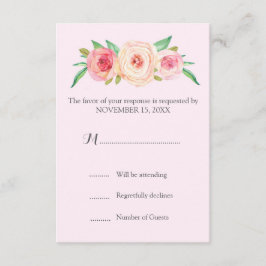 Rubor Vintage Floral Wedding RSVP