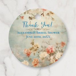 Rubor y Blue Gracias A Las Etiquetas De Favor De L