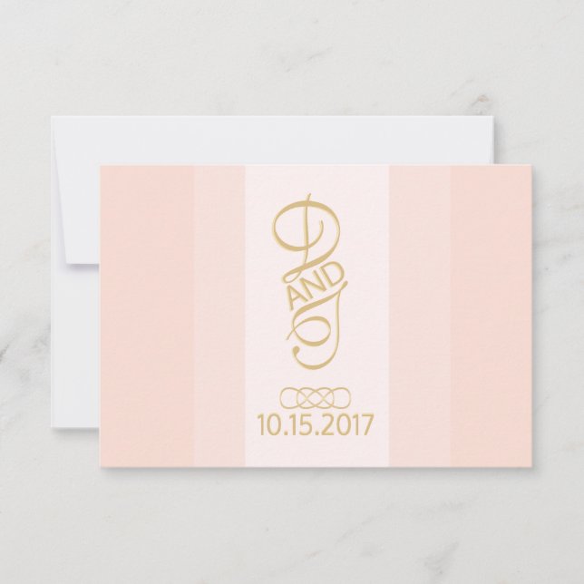 Rubor y Gold RSVP (Anverso)