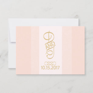 Rubor y Gold RSVP