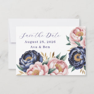 Rubor y la Marina Blue Peony Wedding Salvan la fec