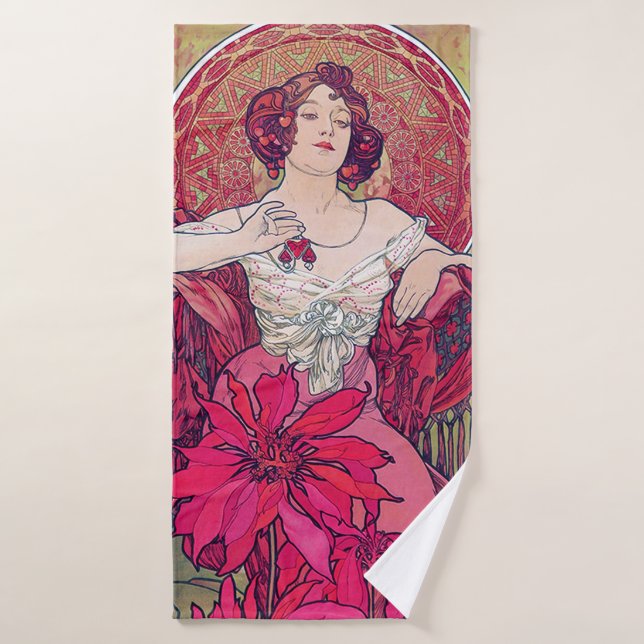 Ruby (Cuatro Joyas), Alphonse Mucha (Toalla de baño)