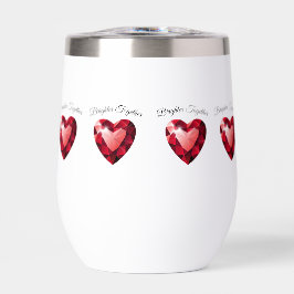 Ruby Heart Love Thermal mug Valentine Gift