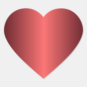 Ruby Red Heart Pegatina