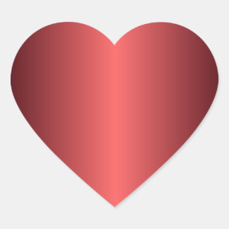 Ruby Red Heart Pegatina