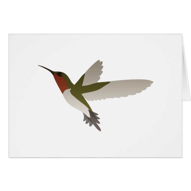 Ruby Throed Hummingbird (Anverso (Horizontal))