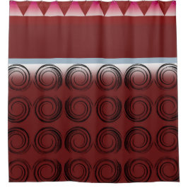 Ruby Whilwind: Cortina de ducha geométrica moderna