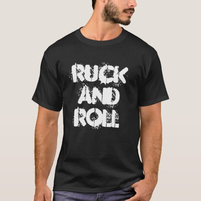 Ruck y ruede la camiseta media para hombre del (Anverso)
