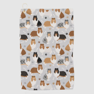 Ruda Collie Paws y Bones Toalla de Golf