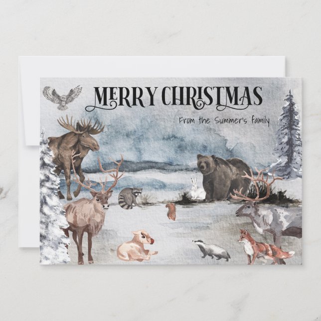 Rudolph Reno Ciervo Animal Navidad Fiesta (Anverso)