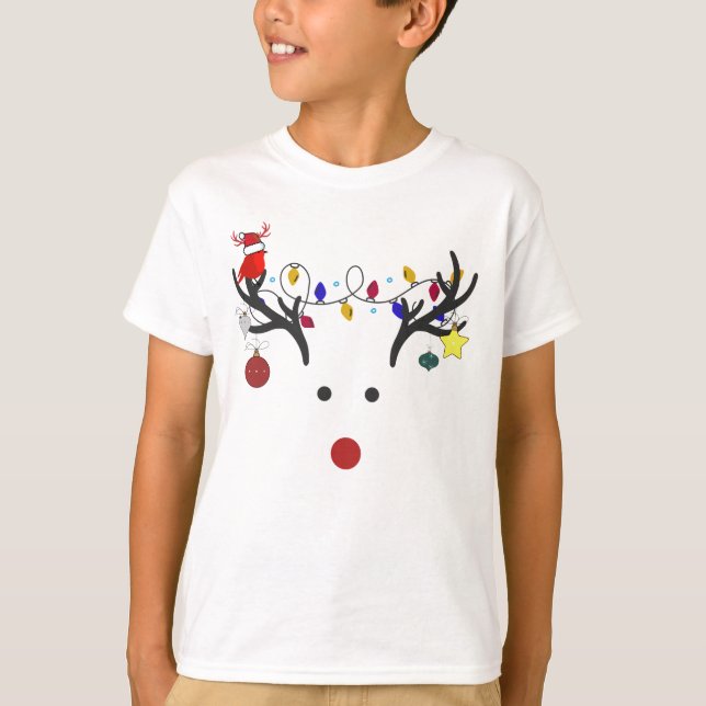 "Rudolph the Rednose" camiseta de niño (Anverso)