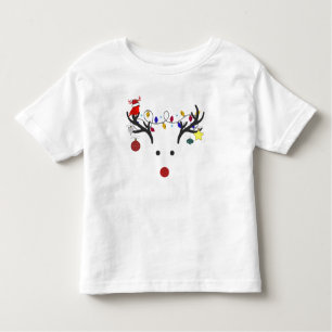 "Rudolph the Rednose", la camiseta de un niño pequ