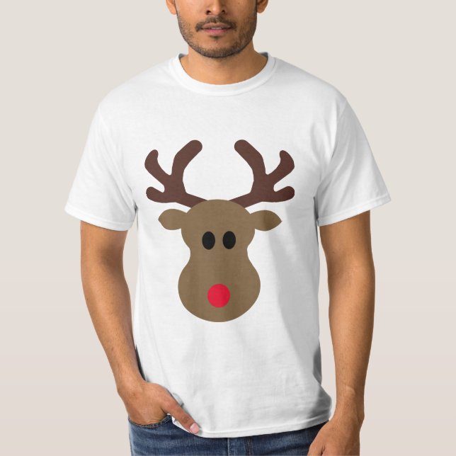 Rudolph tonto la camisa del navidad del reno (Anverso)