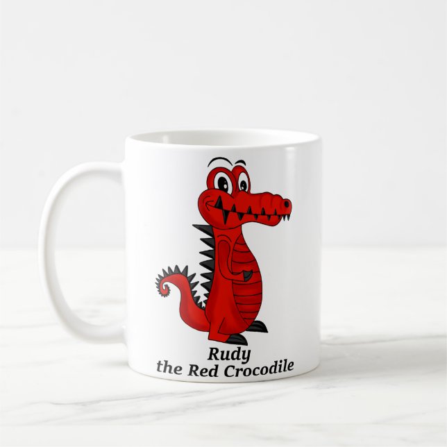 Rudy la taza del cocodrilo rojo (Izquierda)