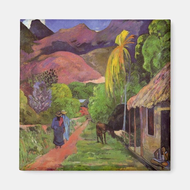 'Rue de Tahiti' - imán Paul Gauguin (Frente)