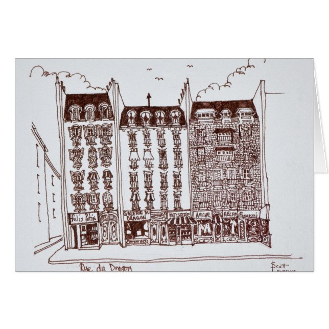 Rue du Dragon, Saint-Germain-des-Pres, París (Anverso (Horizontal))