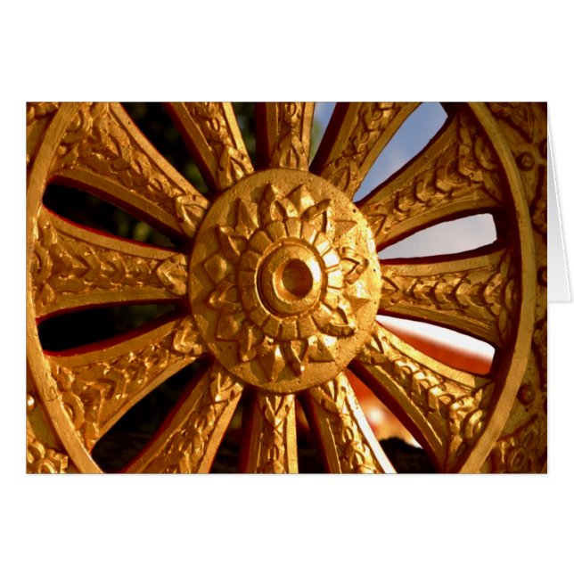 Rueda budista del carro (Anverso (Horizontal))