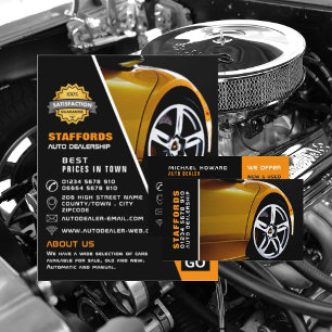 Rueda de coche, publicidad del concesionario autom