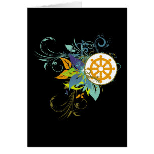 Rueda de Dharma floral