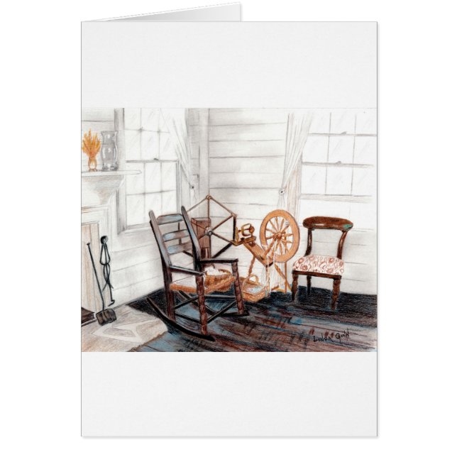 Rueda de hilado vieja (Frente)