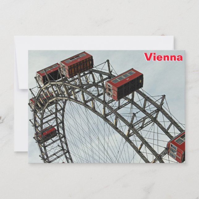 rueda de la fortuna del Prater, Viena, Austria tar (Anverso)