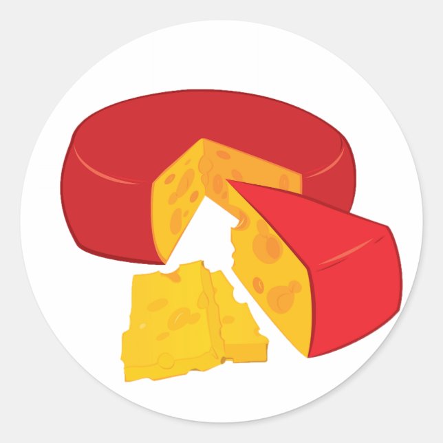 Rueda De Pegatinas De Queso (Anverso)