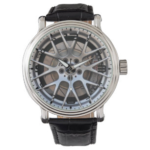 Rueda de radios dividida y reloj de los hombres de