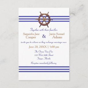 Rueda del Capitán Náutico - Invitación a la boda 3