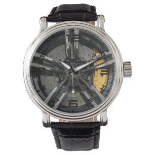Rueda doble de cinco radios y reloj de los hombres